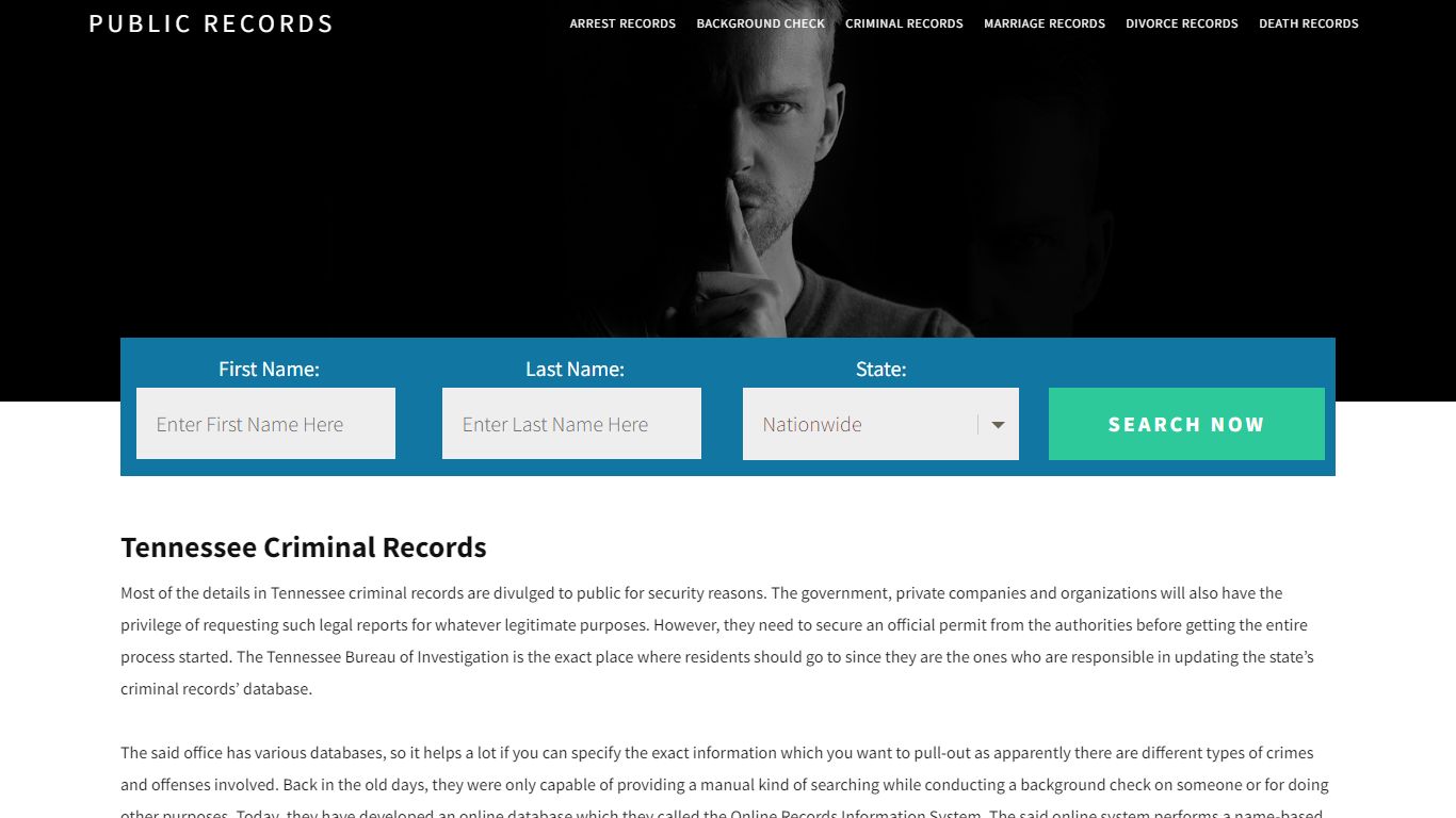 Tennessee Criminal Records - Public Records